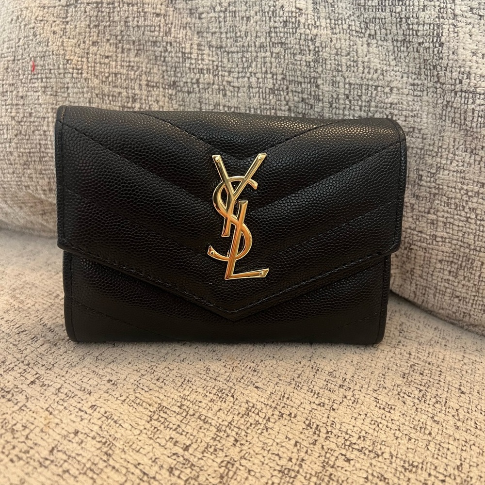 YSL | Saint Laurent Black Small Envelope Wallet | NWOT